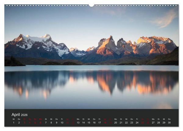 Produktbild: Patagonien - Am Puls der Wildnis (hochwertiger Premium Wandkalender 2026 DIN A2 quer), Kunstdruck in Hochglanz