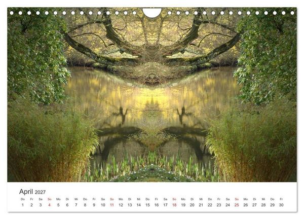 Produktbild: Spiegelwelten - Natur anders sehen (Wandkalender 2027 DIN A4 quer), CALVENDO Monatskalender