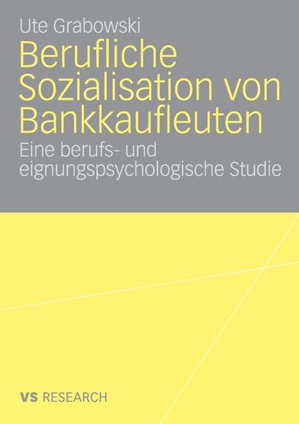Produktbild: Berufliche Sozialisation von Bankkaufleuten