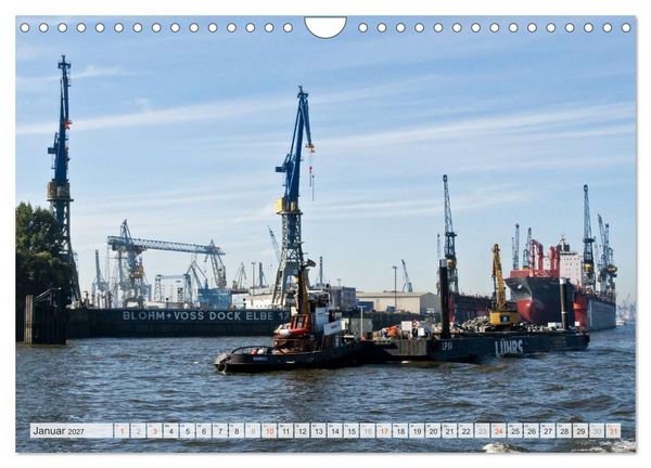 Produktbild: Hansestadt Hamburg (Wandkalender 2027 DIN A4 quer), CALVENDO Monatskalender