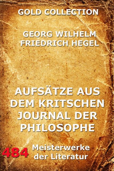 Produktbild: Aufs&auml;tze aus dem kritischen Journal der Philosophie