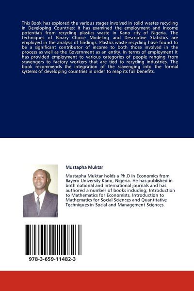 Produktbild: Plastics Waste Recycling, Employment and Income generation in Developing Countries