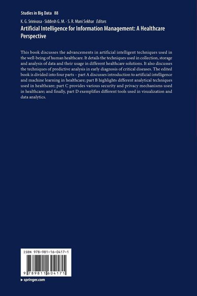 Produktbild: Artificial Intelligence for Information Management: A Healthcare Perspective