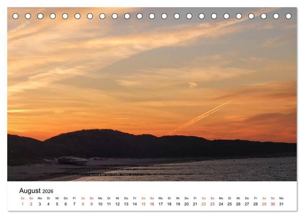 Produktbild: Wieder an der Nordsee (Tischkalender 2026 DIN A5 quer), CALVENDO Monatskalender