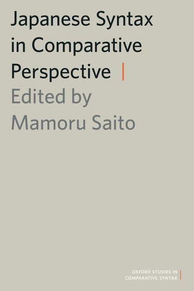 Produktbild: Japanese Syntax in Comparative Perspective
