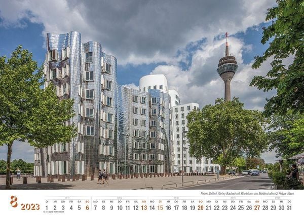 Düsseldorf 2023 Bildkalender A4 quer, spiralgebunden . Kalender  Orell 