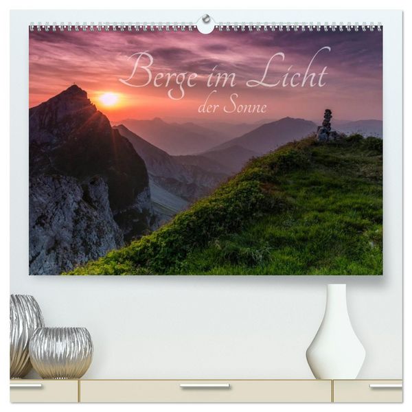 Produktbild: Berge im Licht der Sonne (hochwertiger Premium Wandkalender 2026 DIN A2 quer), Kunstdruck in Hochglanz