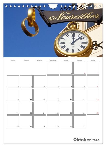 Produktbild: Historische Uhren (Wandkalender 2026 DIN A4 hoch), CALVENDO Monatskalender