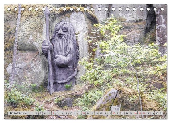 Produktbild: Die Trolle von Gamleby - Schweden - Skulpturen von Jan Pol (Tischkalender 2026 DIN A5 quer), CALVENDO Monatskalender