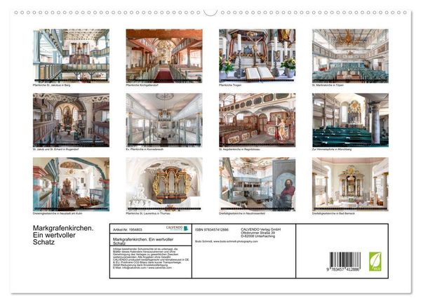 Produktbild: Markgrafenkirchen. Ein wertvoller Schatz (hochwertiger Premium Wandkalender 2026 DIN A2 quer), Kunstdruck in Hochglanz