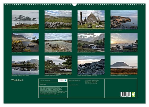 Produktbild: Westirland (Wandkalender 2026 DIN A2 quer), CALVENDO Monatskalender