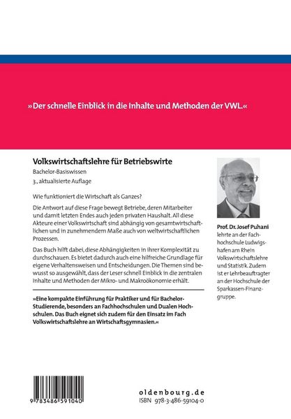 Produktbild: Volkswirtschaftslehre f&uuml;r Betriebswirte