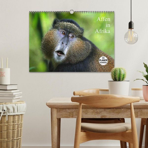 Produktbild: Affen in Afrika (Wandkalender 2026 DIN A3 quer), CALVENDO Monatskalender