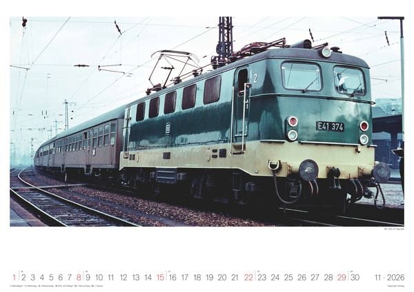 Produktbild: Eisenbahn-Nostalgie - Wandkalender im Format 42 x 29,7
