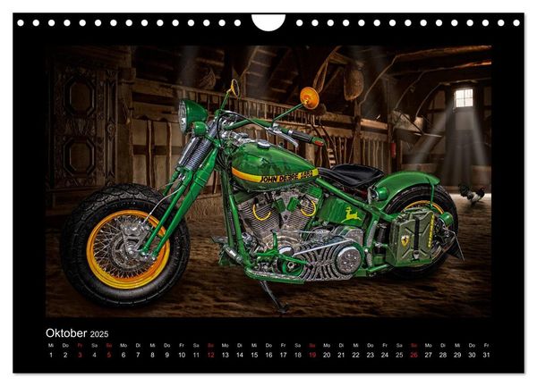 Produktbild: Motorrad-Tr&auml;ume &ndash; Chopper und Custombikes (Wandkalender 2025 DIN A4 quer), CALVENDO Monatskalender