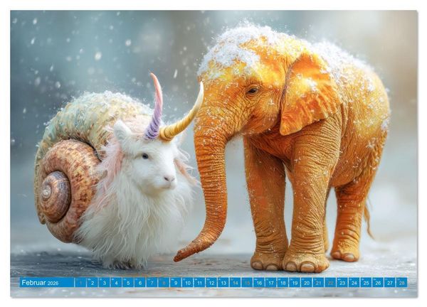Produktbild: Tierisch hybride Sch&ouml;nheiten - Kreaturen (Wandkalender 2026 DIN A2 quer), CALVENDO Monatskalender