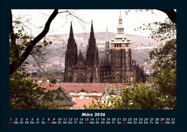 Produktbild: Prag 2026 Fotokalender DIN A4