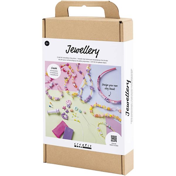 Produktbild: Creativ Company DIY Sets Modellieren Kreativ Set Knete Jewellery Kinder, Sortierte Farben, Kreativ Box