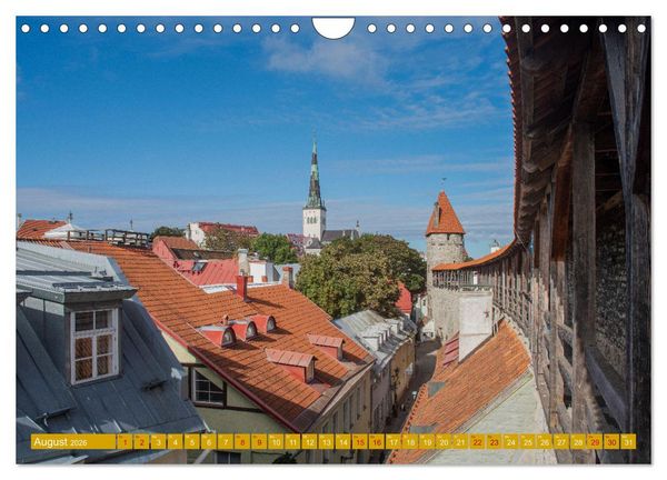 Produktbild: T&uuml;ren-Tore-Tallinn, Stadt mit m&auml;rchenhafter Atmosph&auml;re und Charme (Wandkalender 2026 DIN A4 quer), CALVENDO Monatskalender
