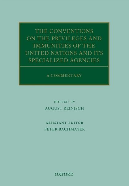 Produktbild: The Conventions on the Privileges and Immunities of the United Nations and its Specialized Agencies