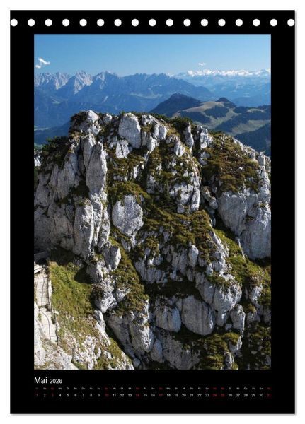 Produktbild: Landschaft im Fokus - Bayern, Tirol und S&uuml;dtirol (Tischkalender 2026 DIN A5 hoch), CALVENDO Monatskalender