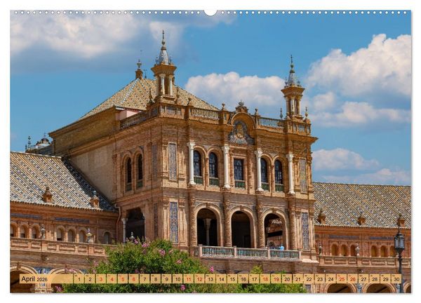 Produktbild: Sevilla - Unterwegs in Spanien (hochwertiger Premium Wandkalender 2026 DIN A2 quer), Kunstdruck in Hochglanz