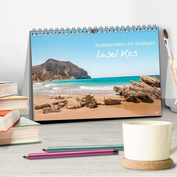 Produktbild: Insel Kos - Badeparadies der S&uuml;d&auml;g&auml;is (Tischkalender 2027 DIN A5 quer), CALVENDO Monatskalender