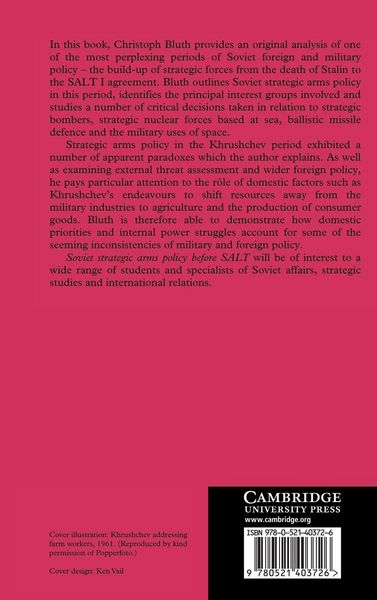 Produktbild: Soviet Strategic Arms Policy before SALT