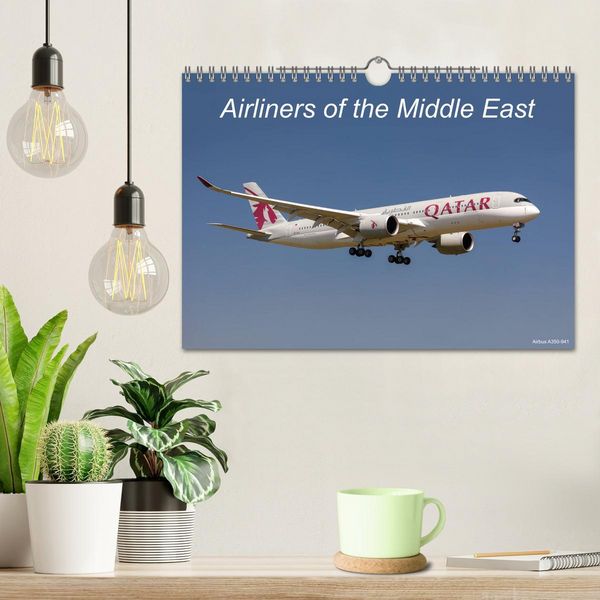 Produktbild: Airliners of the Middle East (Wall Calendar 2026 DIN A4 landscape), CALVENDO 12 Month Wall Calendar