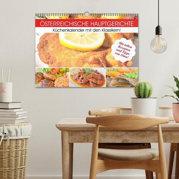 Produktbild: &Ouml;sterreichische Hauptgerichte. K&uuml;chenkalender mit den Klassikern! (Wandkalender 2026 DIN A3 quer), CALVENDO Monatskalender