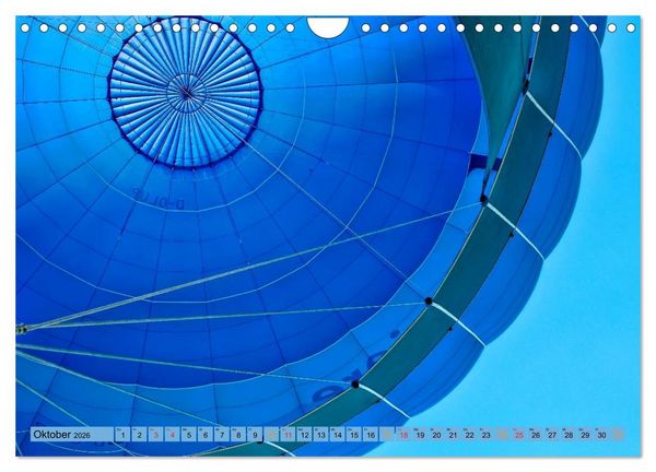 Produktbild: Fahren mit dem Ballon (Wandkalender 2026 DIN A4 quer), CALVENDO Monatskalender