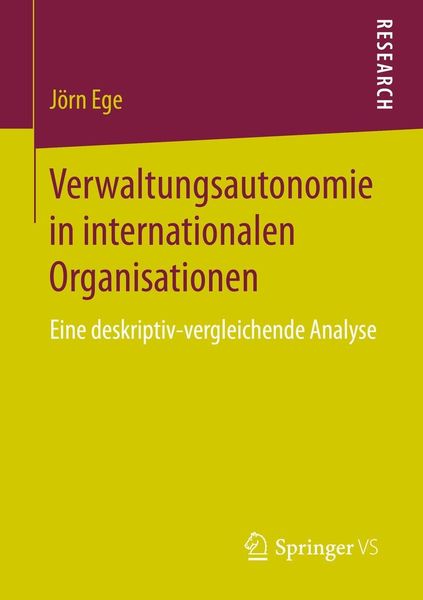 Produktbild: Verwaltungsautonomie in internationalen Organisationen
