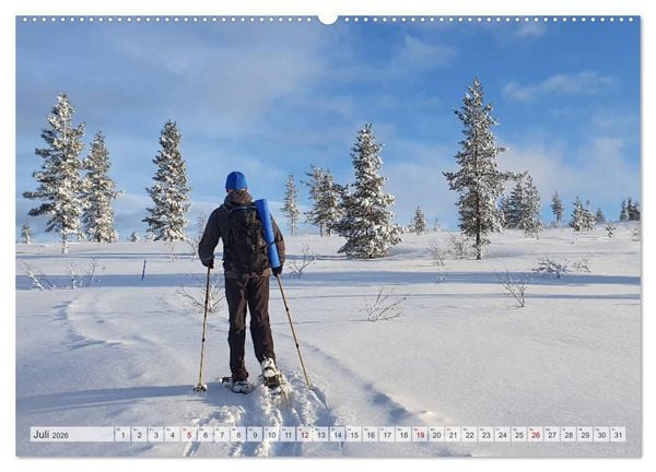 Produktbild: Lappland - Winterwandern Impressionen (Wandkalender 2026 DIN A2 quer), CALVENDO Monatskalender