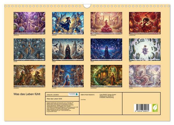Produktbild: Was das Leben f&uuml;hlt (Wandkalender 2027 DIN A3 quer), CALVENDO Monatskalender