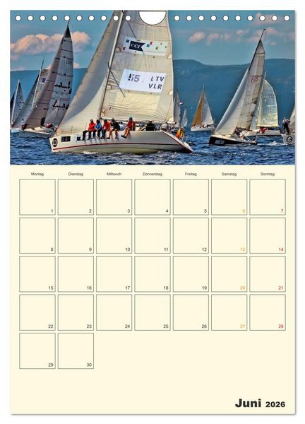 Produktbild: Segeln, unser Jahresplaner (Wandkalender 2026 DIN A4 hoch), CALVENDO Monatskalender