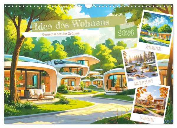 Produktbild: Idee des Wohnens (Wandkalender 2026 DIN A3 quer), CALVENDO Monatskalender