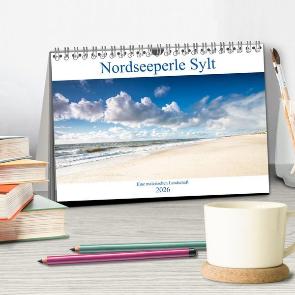 Produktbild: Nordseeperle Sylt (Tischkalender 2026 DIN A5 quer), CALVENDO Monatskalender
