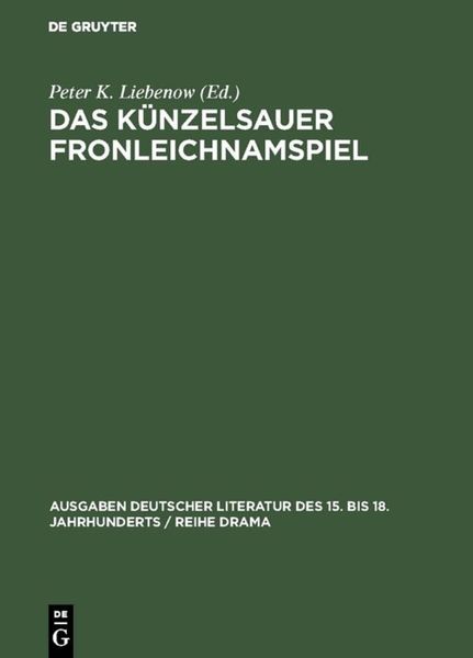Produktbild: Das K&uuml;nzelsauer Fronleichnamspiel