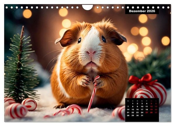 Produktbild: Meerschweinchen mal anders! (Wandkalender 2026 DIN A4 quer), CALVENDO Monatskalender