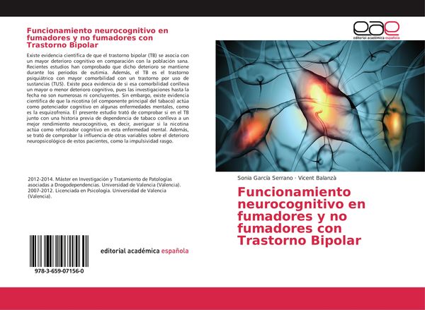 Produktbild: Funcionamiento neurocognitivo en fumadores y no fumadores con Trastorno Bipolar