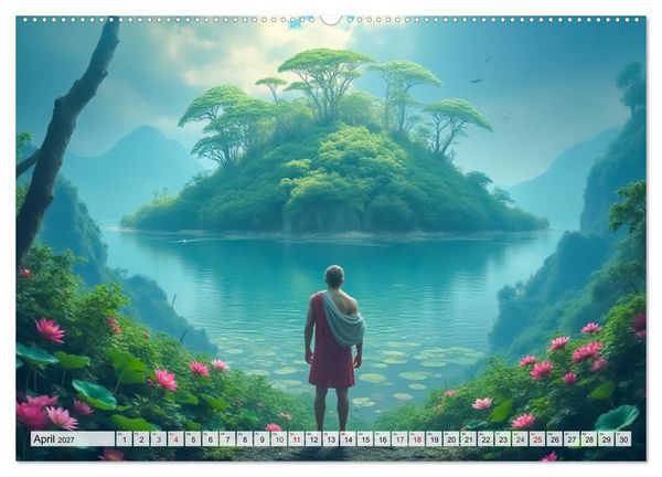 Produktbild: Odysseus Reise &ndash; Gefahren, Verlockungen, Schicksal (hochwertiger Premium Wandkalender 2027 DIN A2 quer), Kunstdruck in Hochglanz