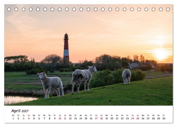 Produktbild: Heimat Entdecken - Nordfriesland (Tischkalender 2027 DIN A5 quer), CALVENDO Monatskalender