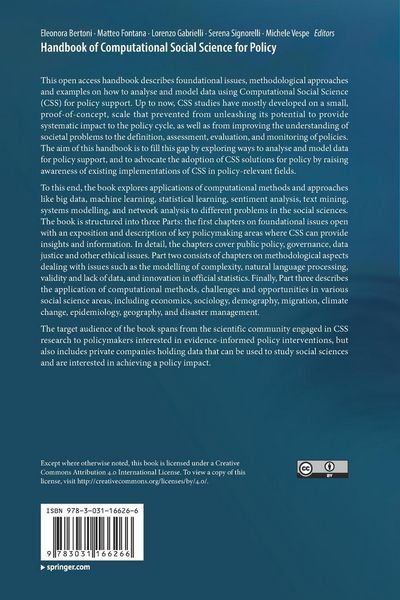 Produktbild: Handbook of Computational Social Science for Policy