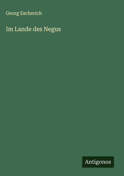 Produktbild: Im Lande des Negus