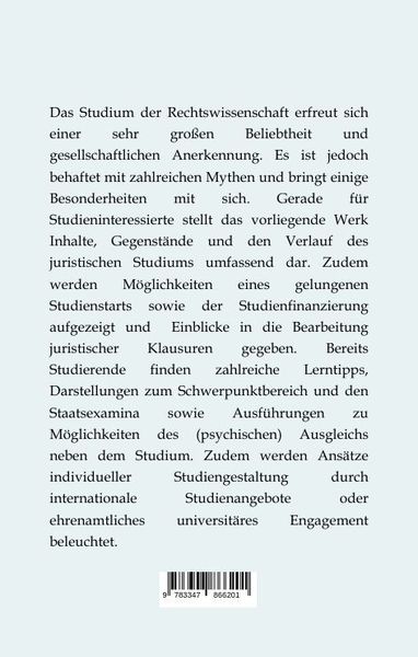 Produktbild: Der Weg durchs juristische Studium -