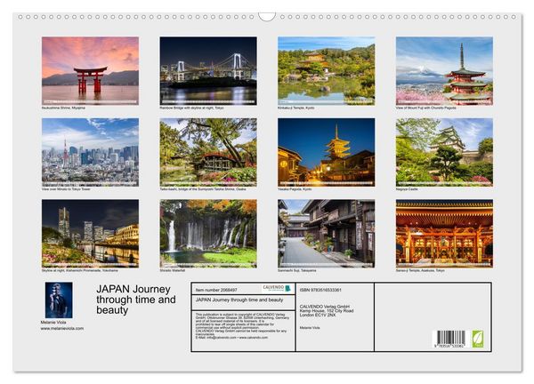 Produktbild: JAPAN Journey through time and beauty (Wall Calendar 2026 DIN A2 landscape), CALVENDO 12 Month Wall Calendar