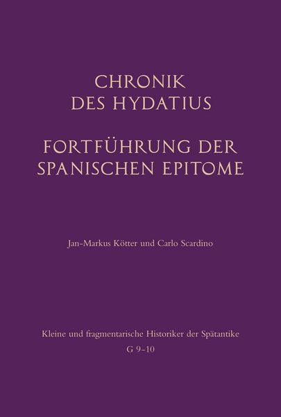 Produktbild: Chronik des Hydatius. Fortf&uuml;hrung der Spanischen Epitome