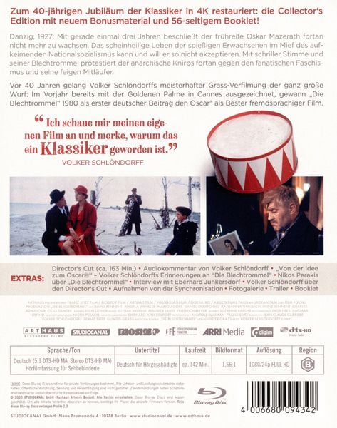 Produktbild: Die Blechtrommel - Collector's Edition [2 BRs]