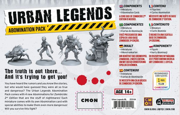 Zombicide: Urban Legends Abominations Pack 