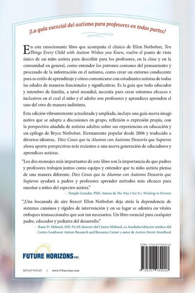 Produktbild: Diez Cosas Que Tu Estudiante Con Autismo Desear&iacute;a Que Supieras